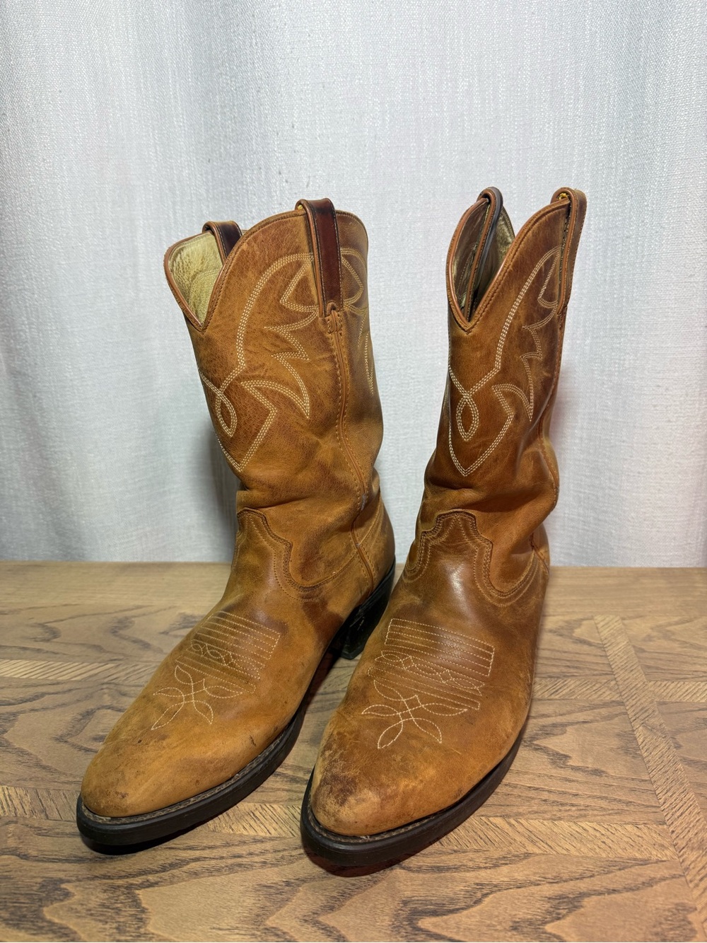 Durango Brown Tan Leather Women's Western Heeled Boots